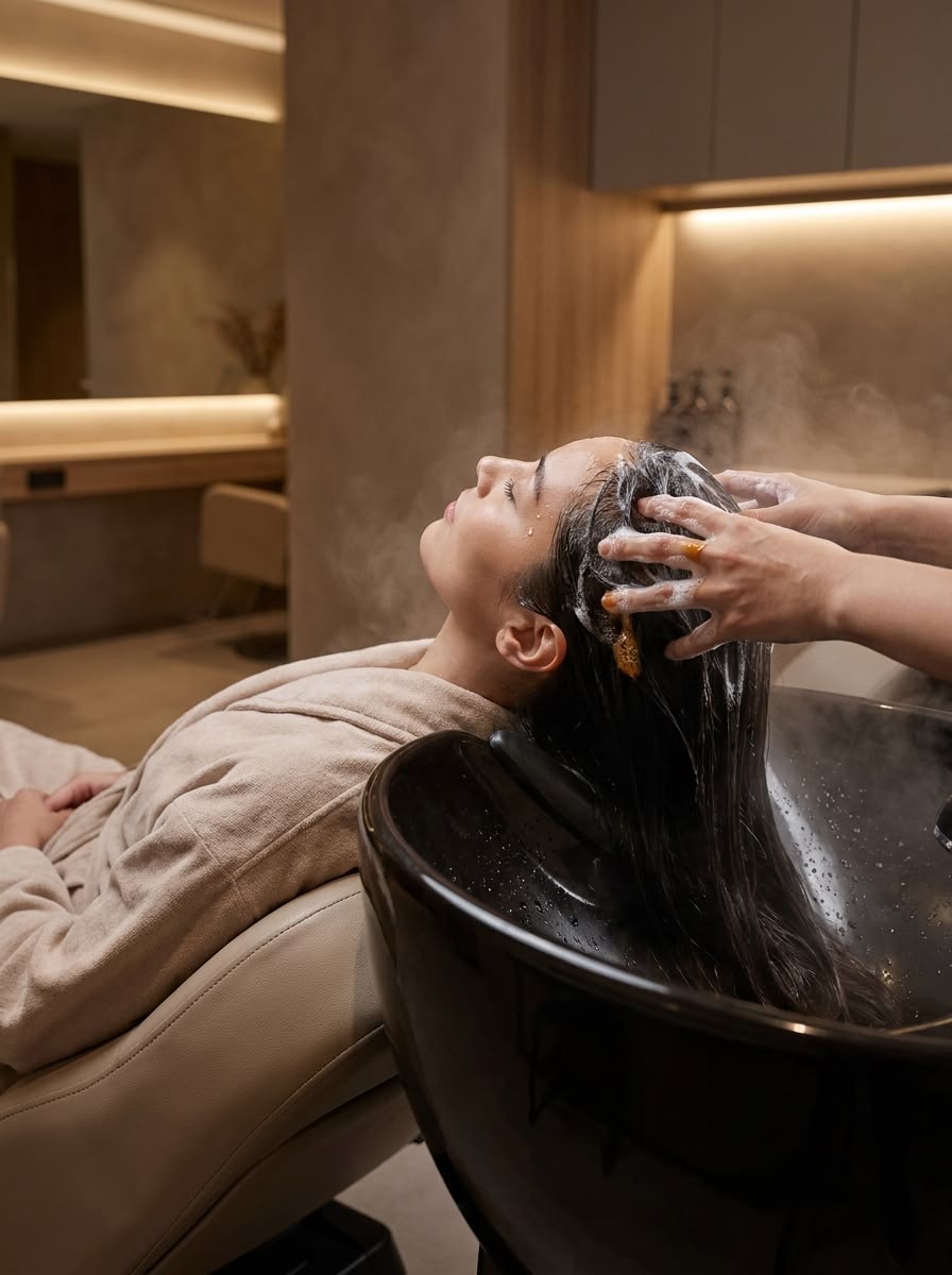Hair Spa service at Dessange Paris India