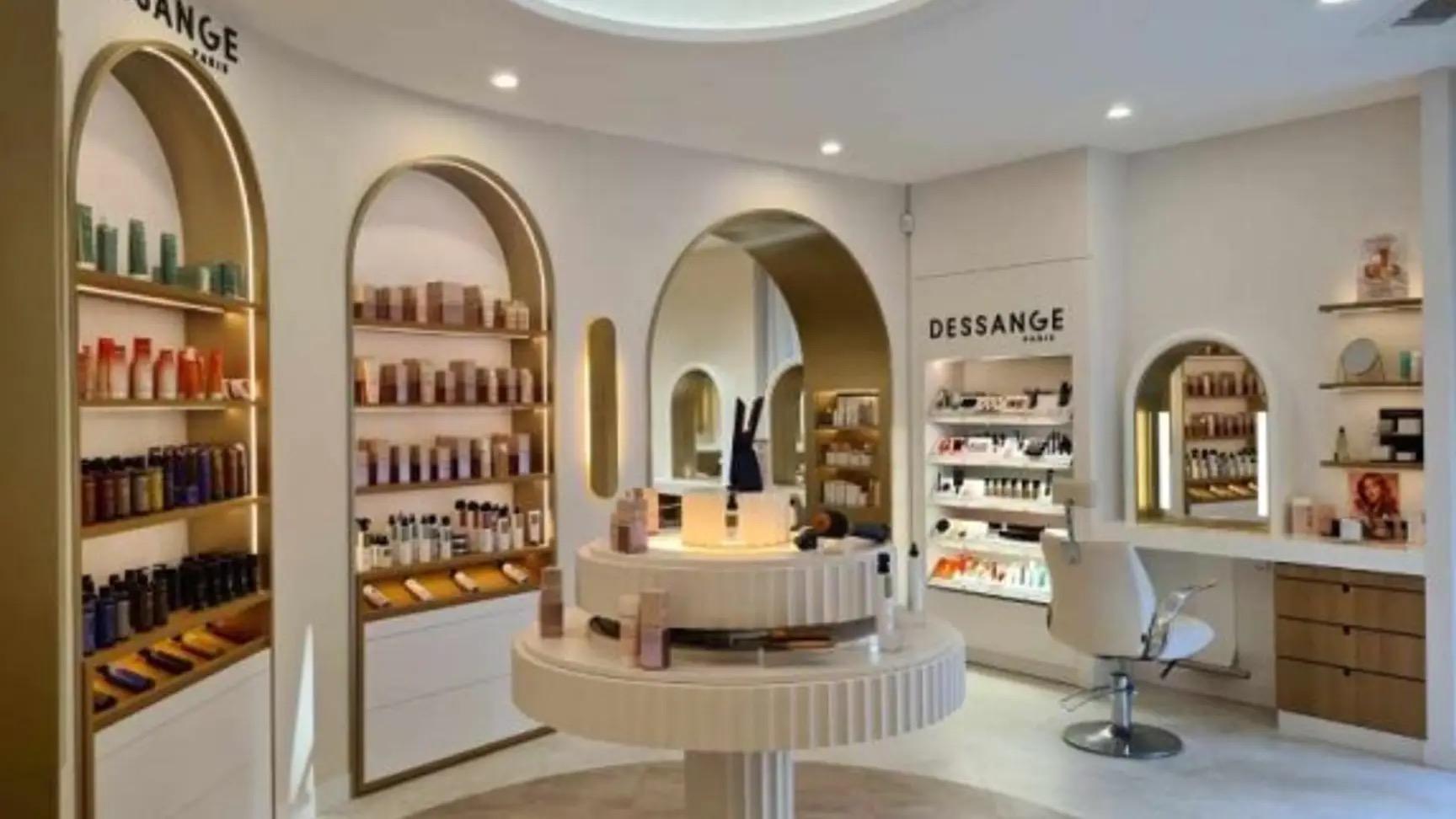 Dessange salon interior and heritage in India